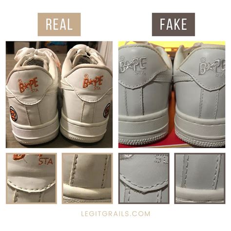 how to tell if bape shoes are fake|real and fake bape shoes.